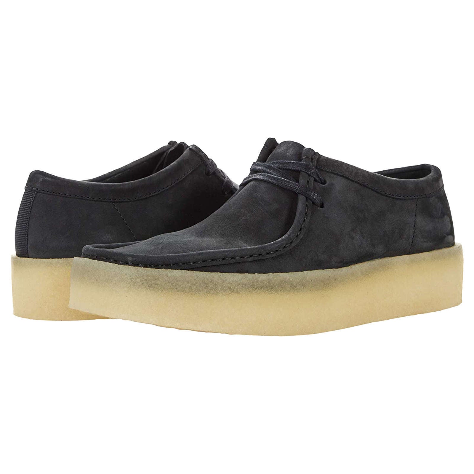 Clarks Originals Wallabee Nubuck Leather Women's Shoes#color_black