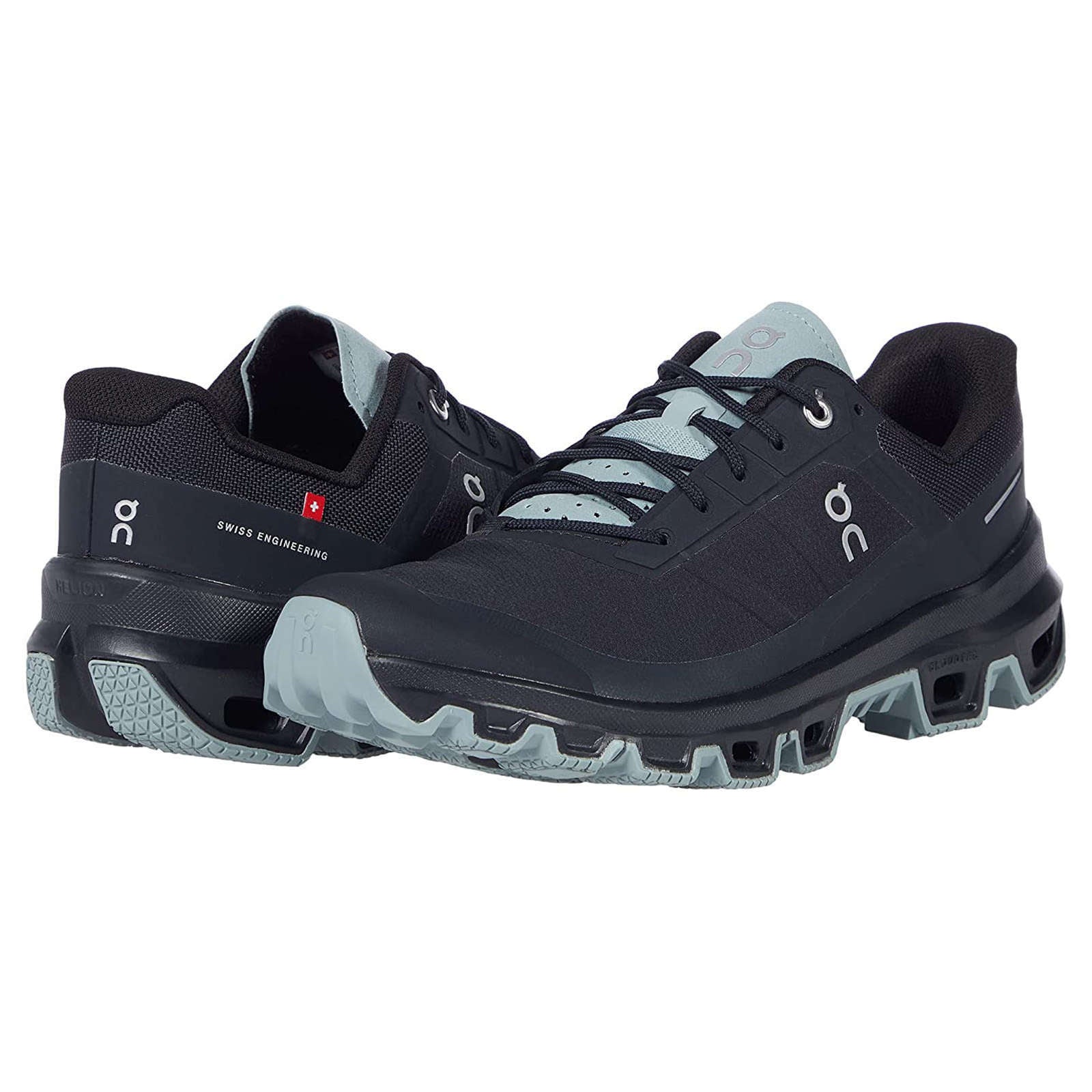 On Running Cloudventure Textile Women's Low-Top Trainers#color_black cobble