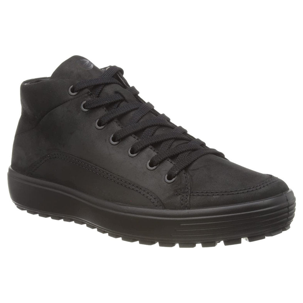 Ecco Soft 7 Tred 450434 Nubuck Mens Trainers#color_black