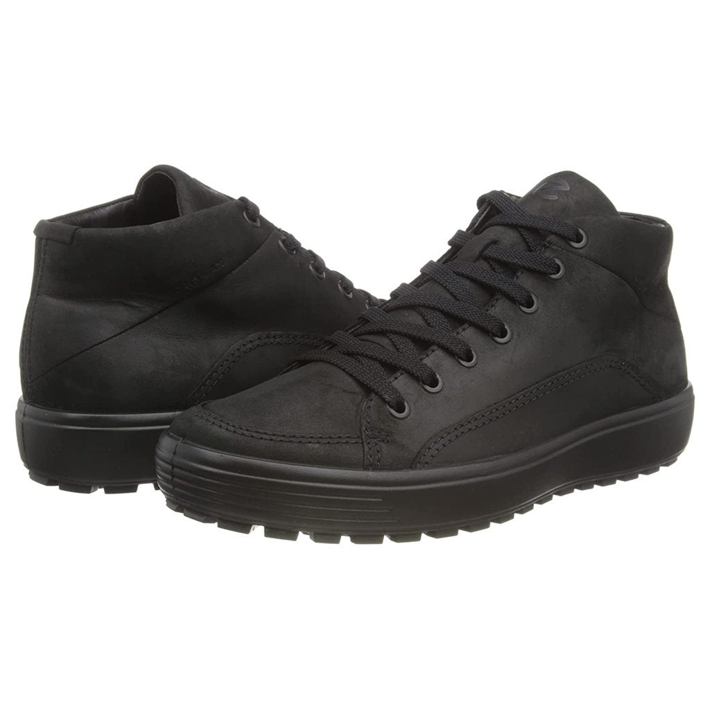 Ecco Soft 7 Tred 450434 Nubuck Mens Trainers#color_black