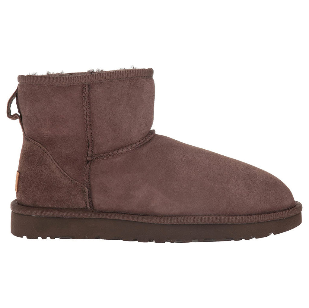 UGG Classic Mini II Suede Sheepskin Women's Winter Boots#color_chocolate