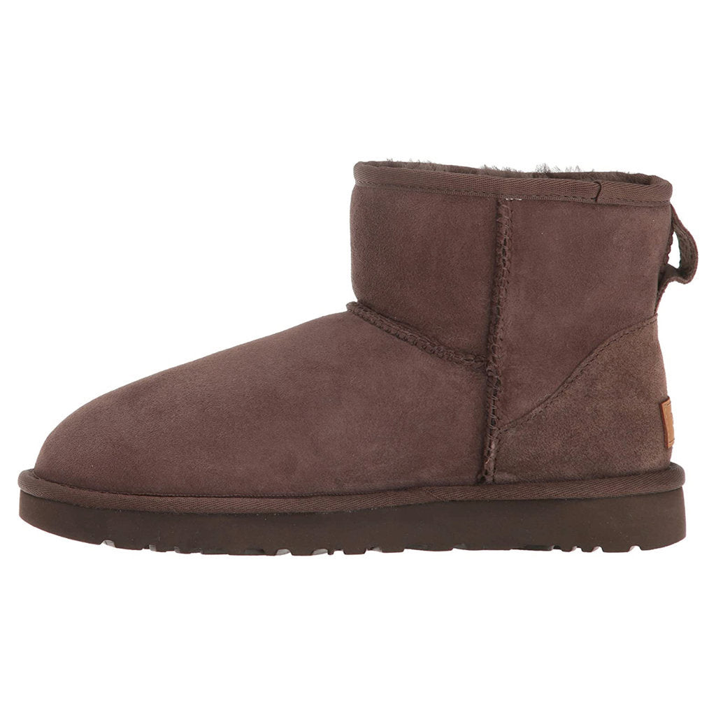 UGG Classic Mini II Suede Sheepskin Women's Winter Boots#color_chocolate