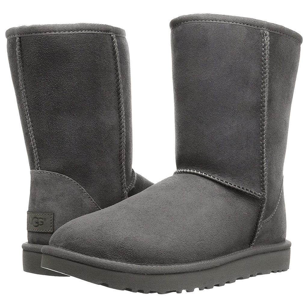 UGG Classic Short II Suede Sheepskin Women's Winter Boots#color_grey