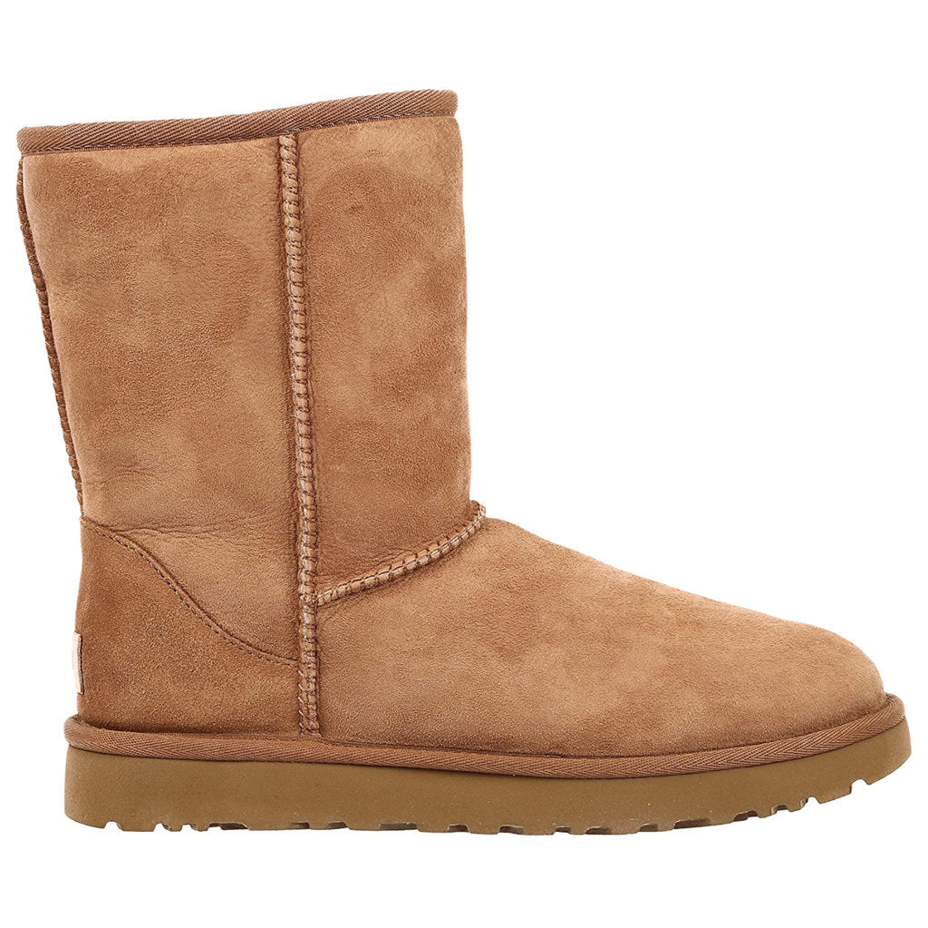 UGG Classic Short II Suede Sheepskin Women's Winter Boots#color_Chestnut