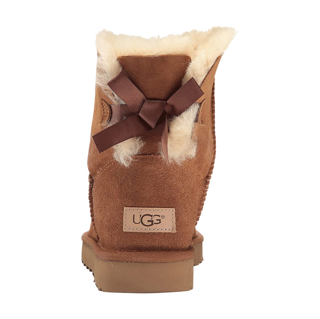 Ugg Australia Mini Bailey Bow II Suede Womens Boots#color_chestnut