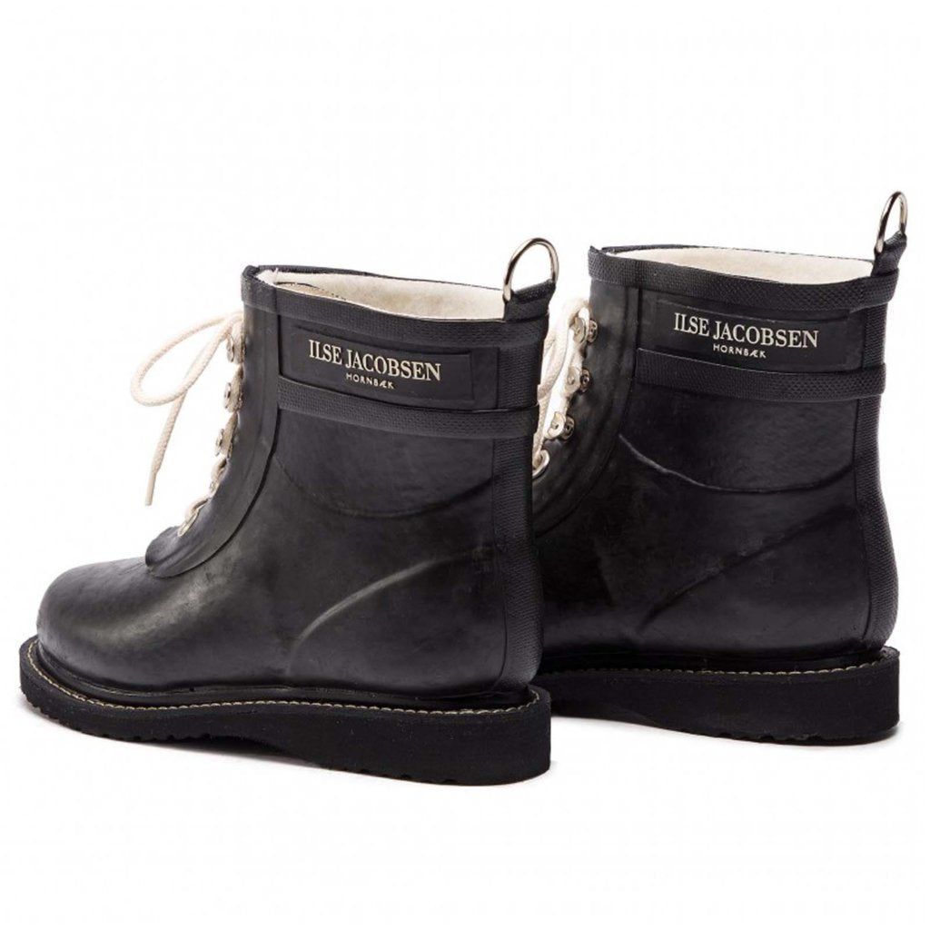 Ilse Jacobsen Rub2 Rubber Womens Boots#color_black