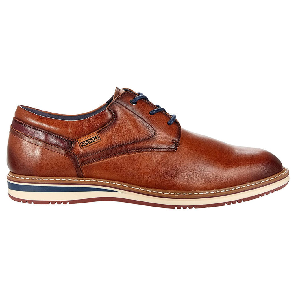 Pikolinos Avila Leather Mens Shoes#color_brandy