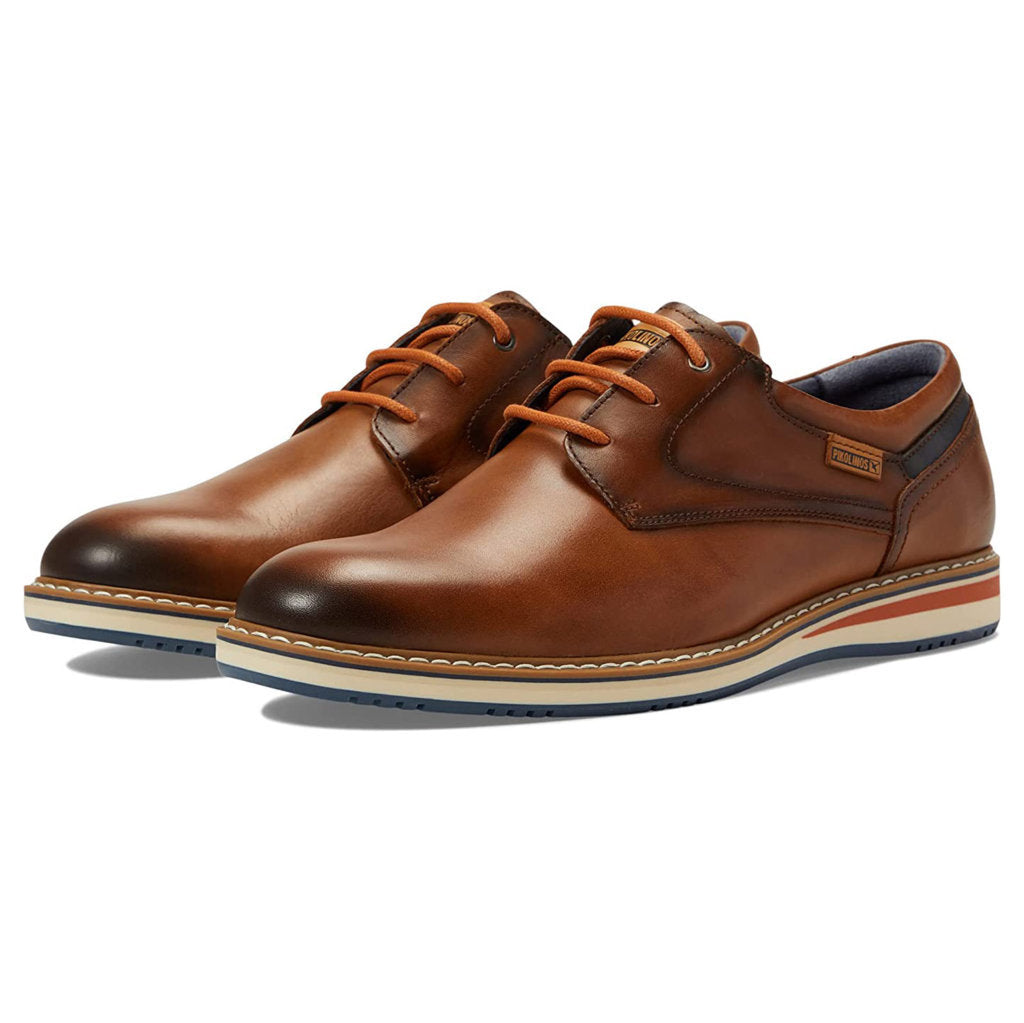 Pikolinos Avila Leather Mens Shoes#color_cuero