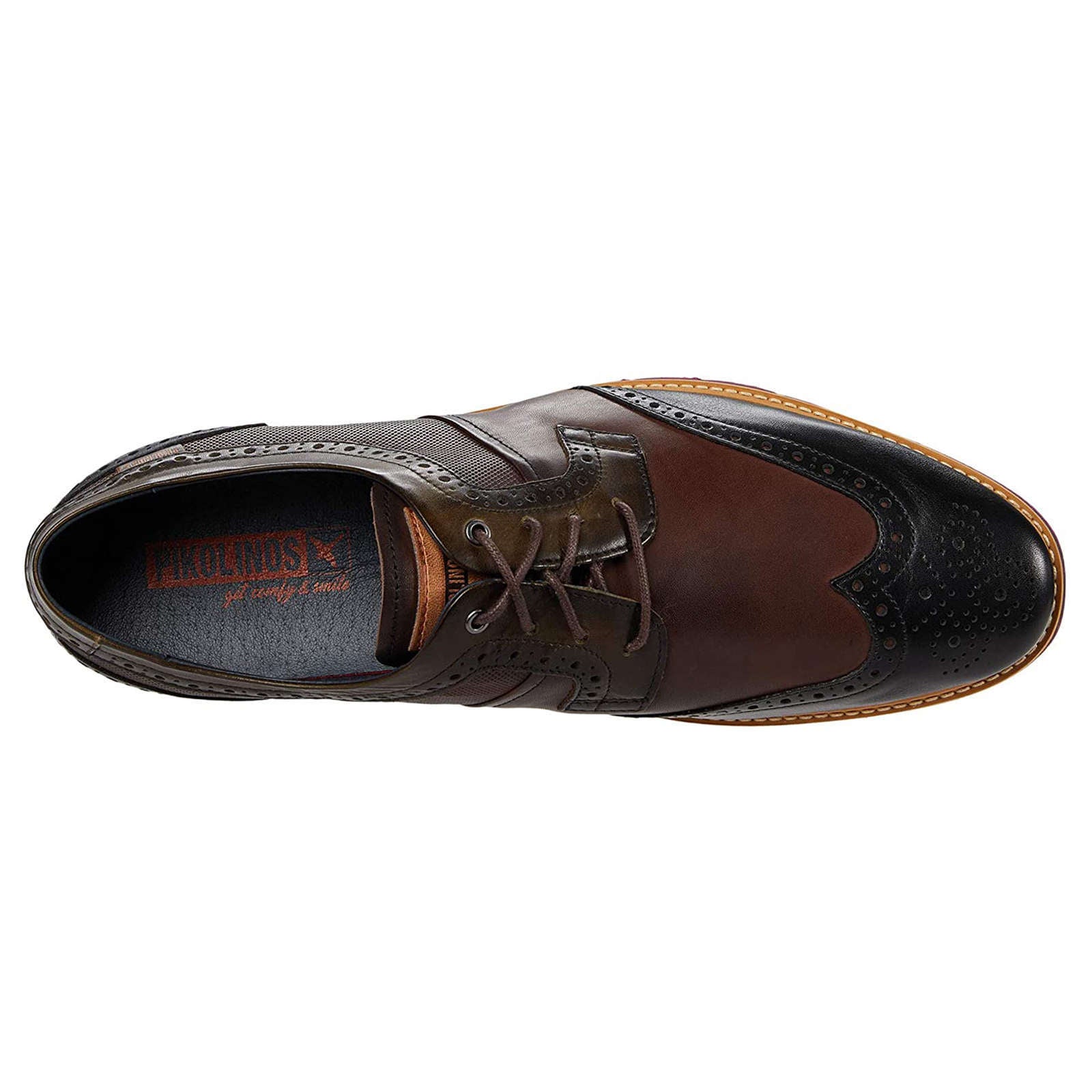 Pikolinos Durcal Leather Mens Shoes#color_black