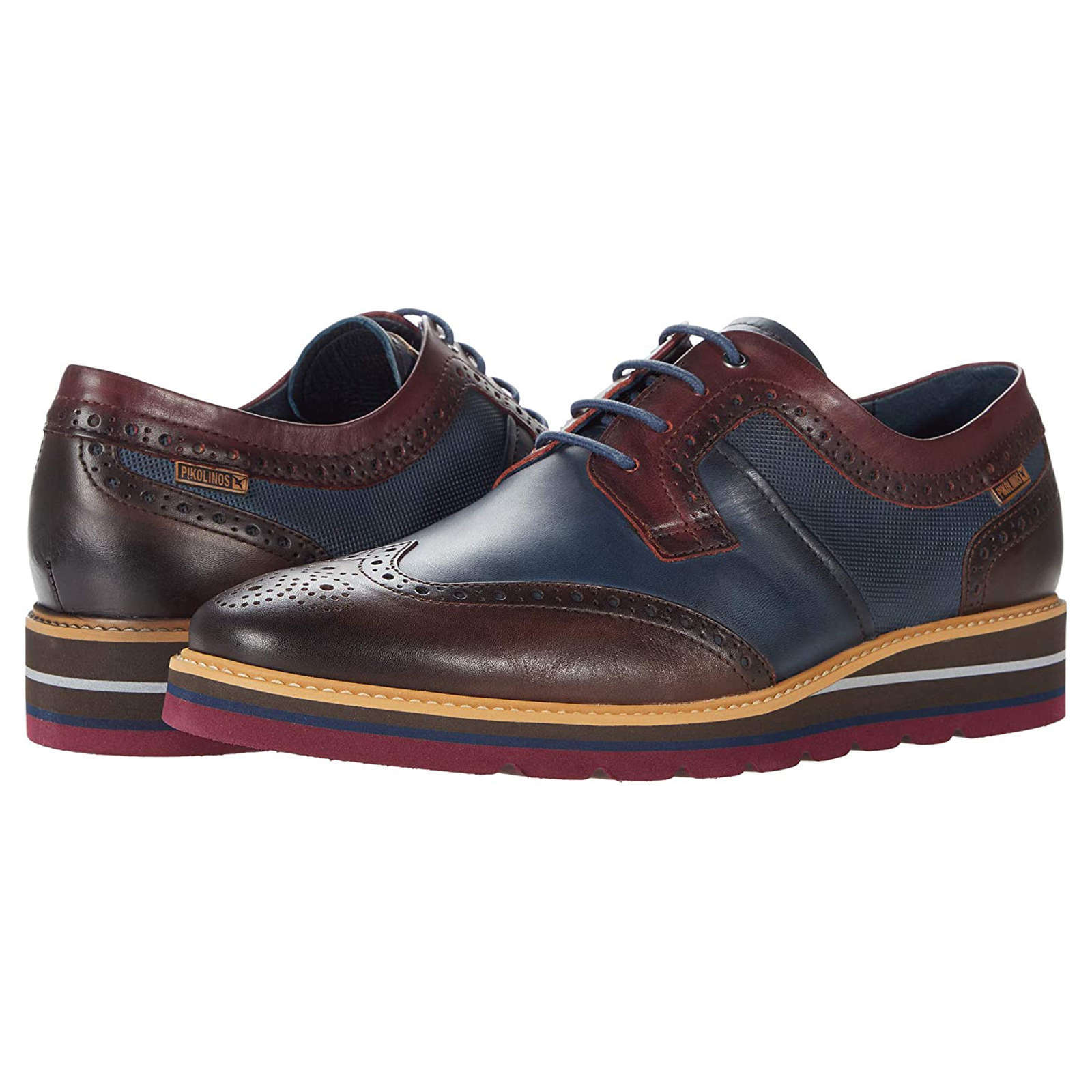 Pikolinos Durcal Leather Mens Shoes#color_olmo