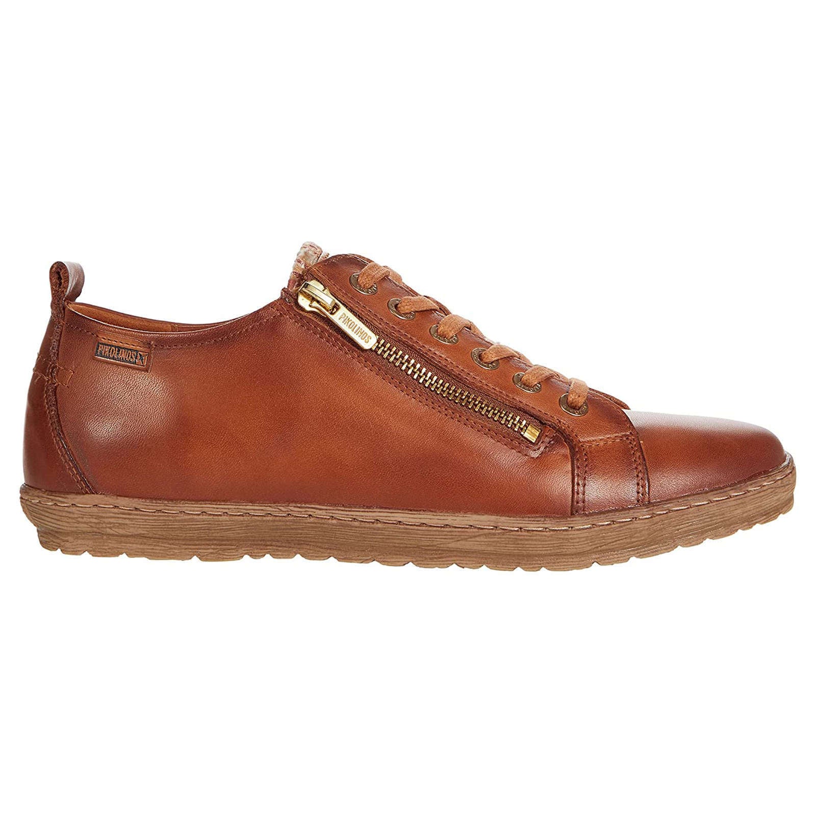 Pikolinos Lagos Leather Womens Shoes#color_brandy