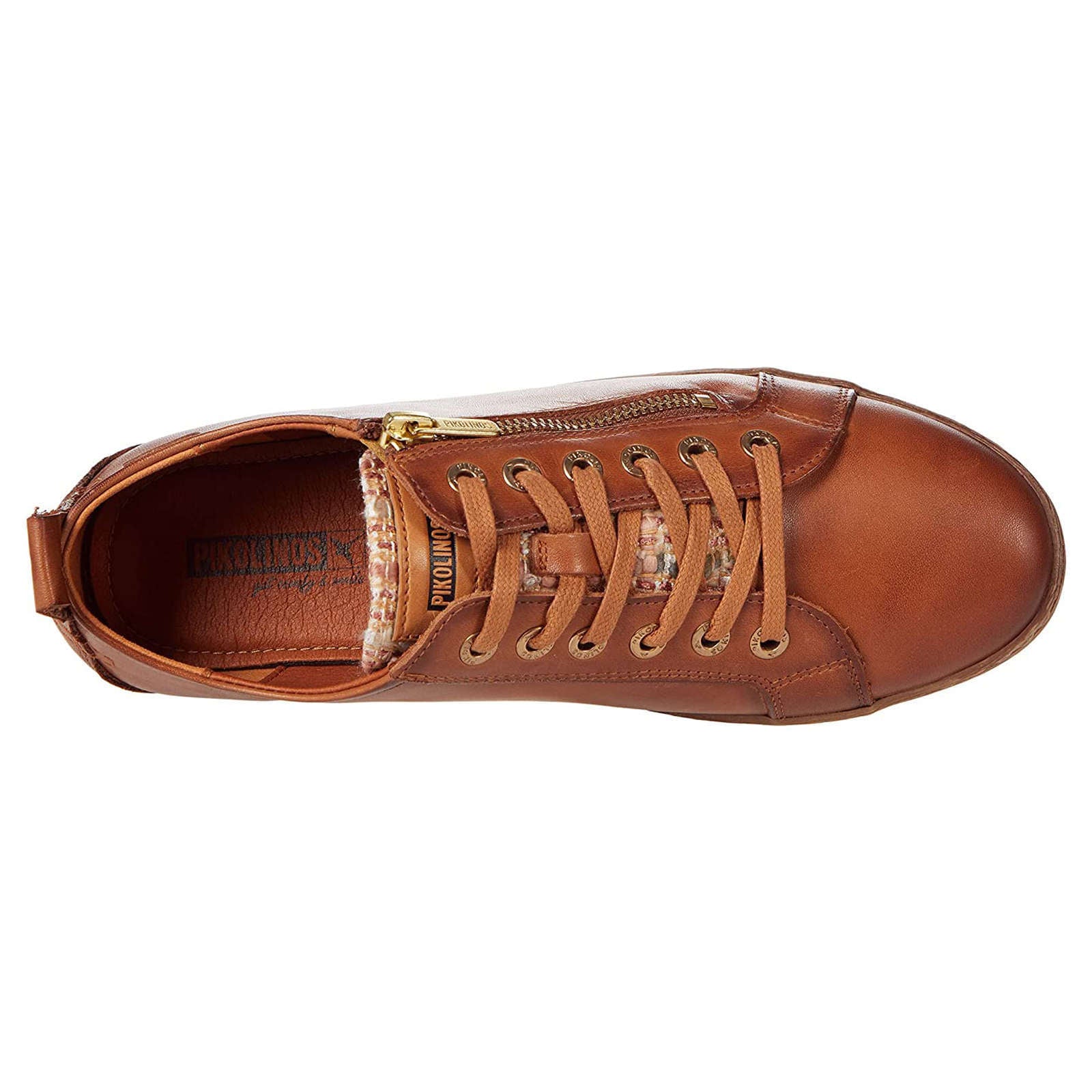 Pikolinos Lagos Leather Womens Shoes#color_brandy