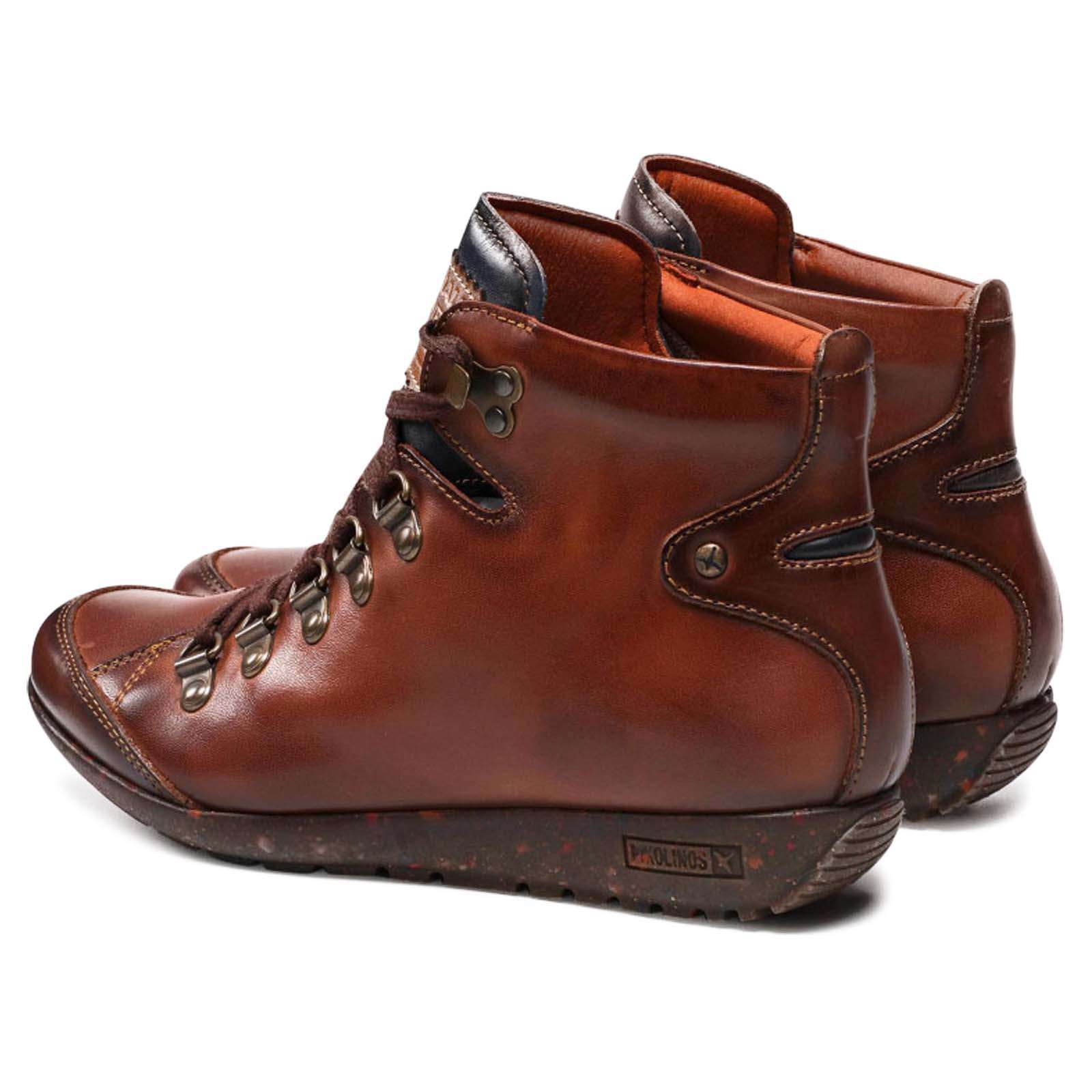 Pikolinos Lisboa W67-7667C9 Leather Womens Boots#color_cuero