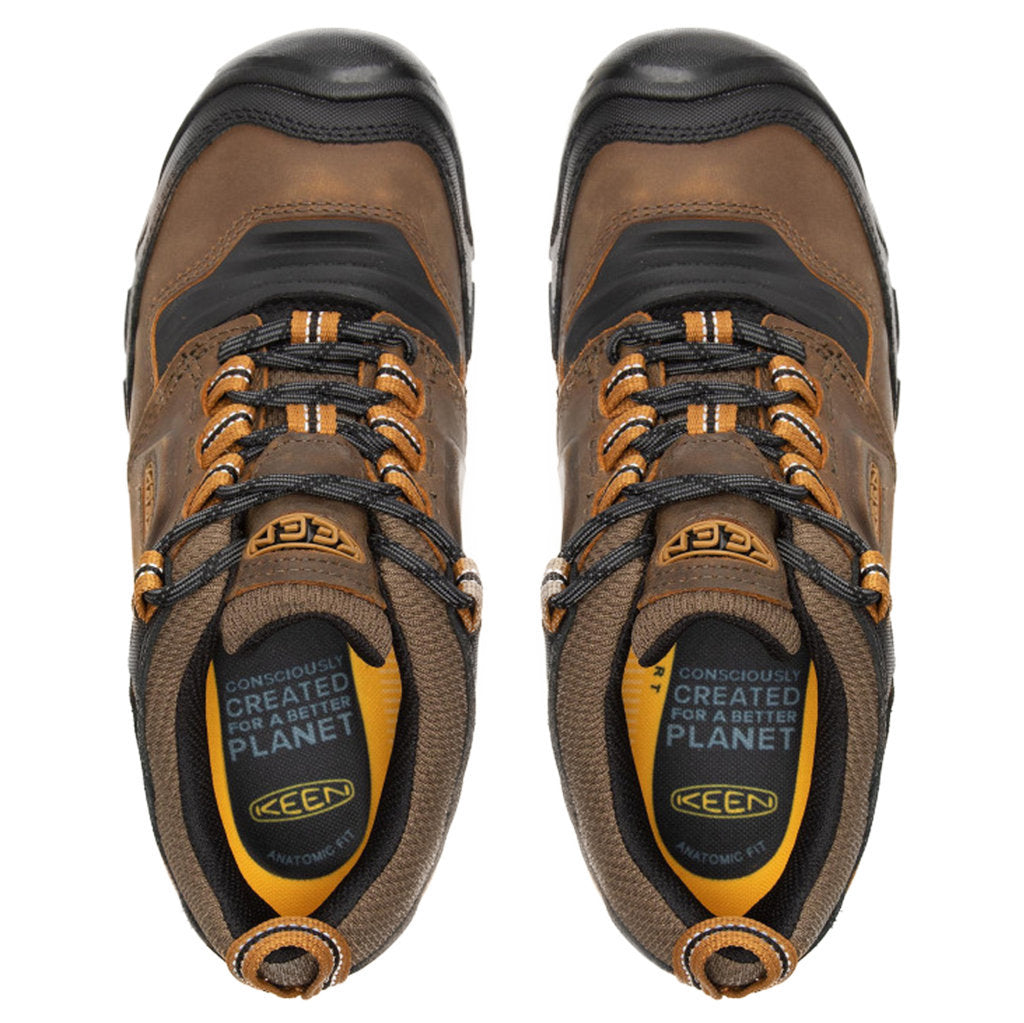 Keen Ridge Flex Waterproof Leather Men's Hiking Shoes#color_bison golden brown