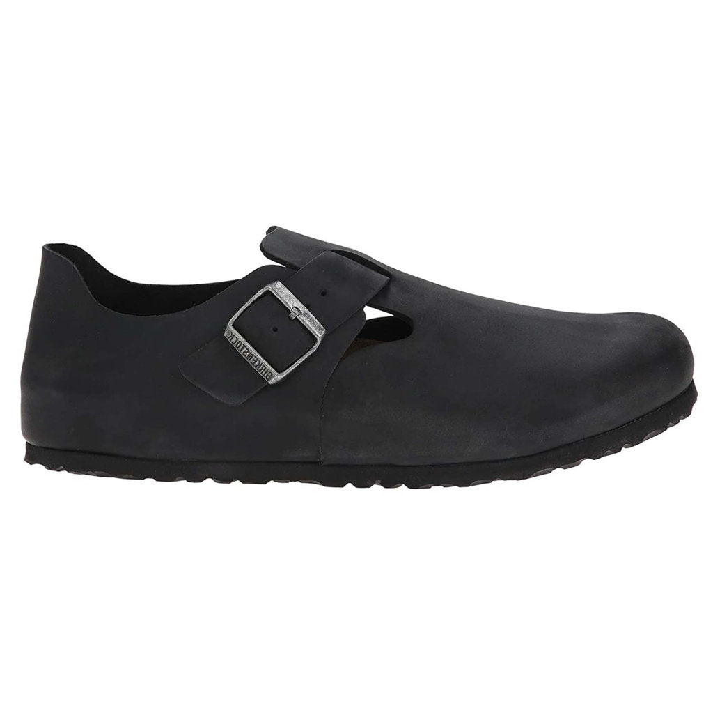 Birkenstock London Leather Unisex Shoes#color_black