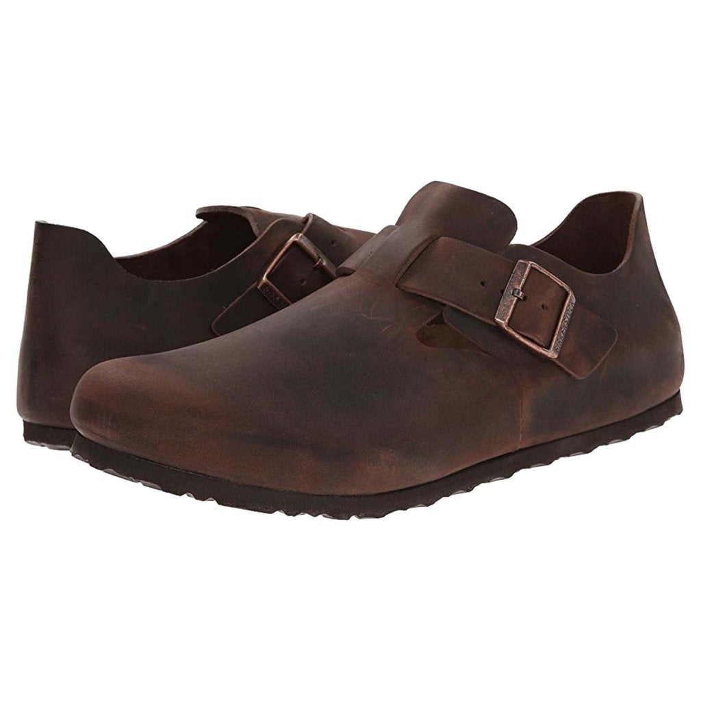 Birkenstock London Leather Unisex Shoes#color_habana