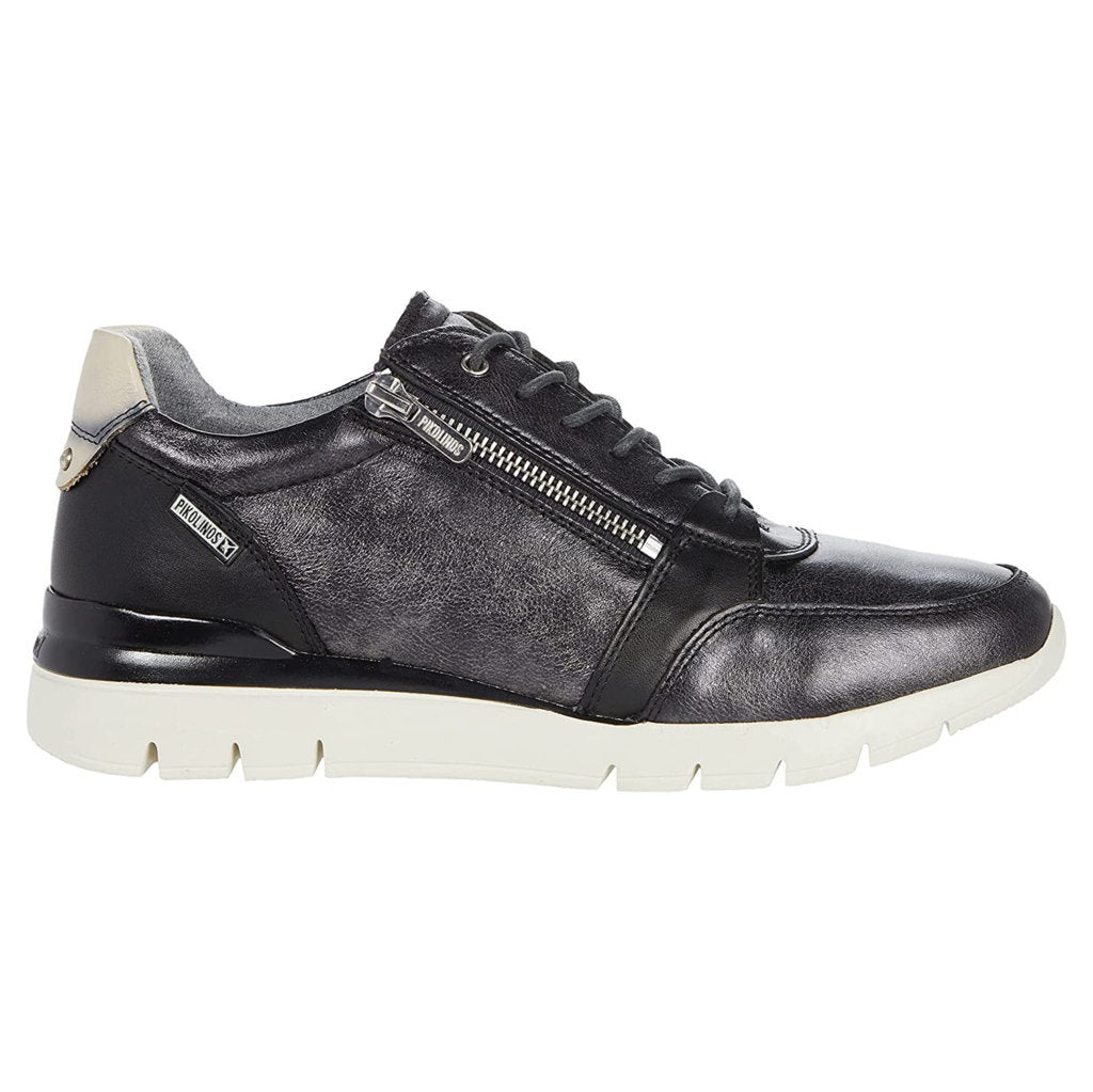 Pikolinos Cantabria W4R Leather Womens Trainers#color_niquel