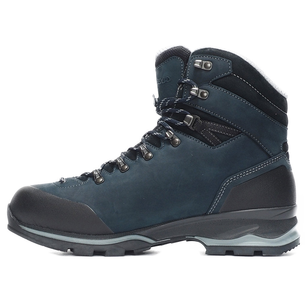 Lowa Santiago GTX Nubuck Leather Men's Hiking Boots#color_navy grey