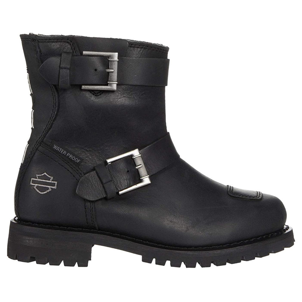 Harley Davidson Bremerton Waterproof Full Grain Leather Women's Riding Boots#color_black