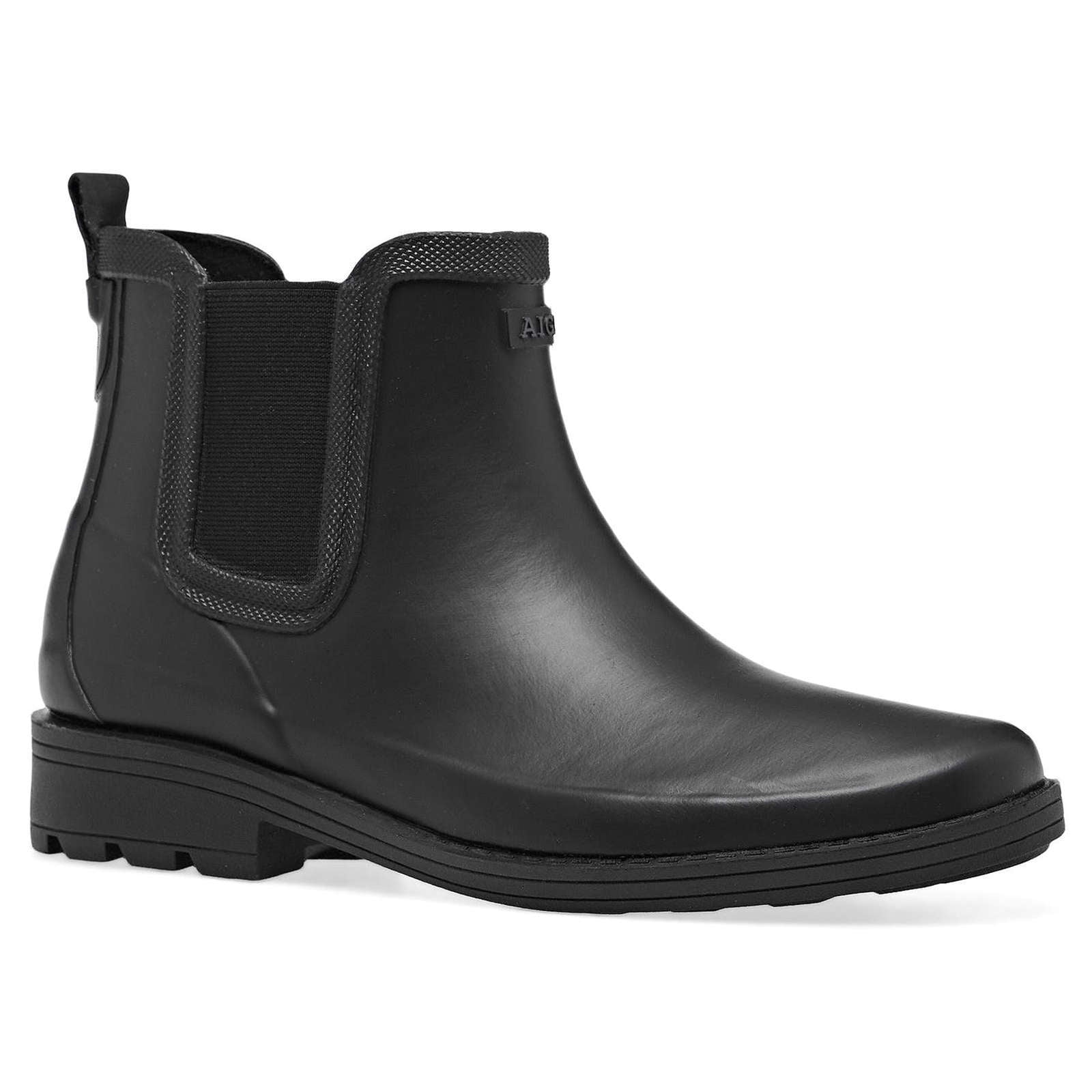 Aigle Carville Rubber Women's Chelsea Boots#color_noir