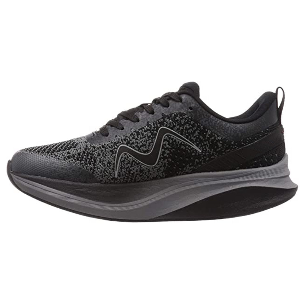 MBT Huracan 3000 Fly Knit Mesh Men's Low-Top Trainers#color_black castlerock