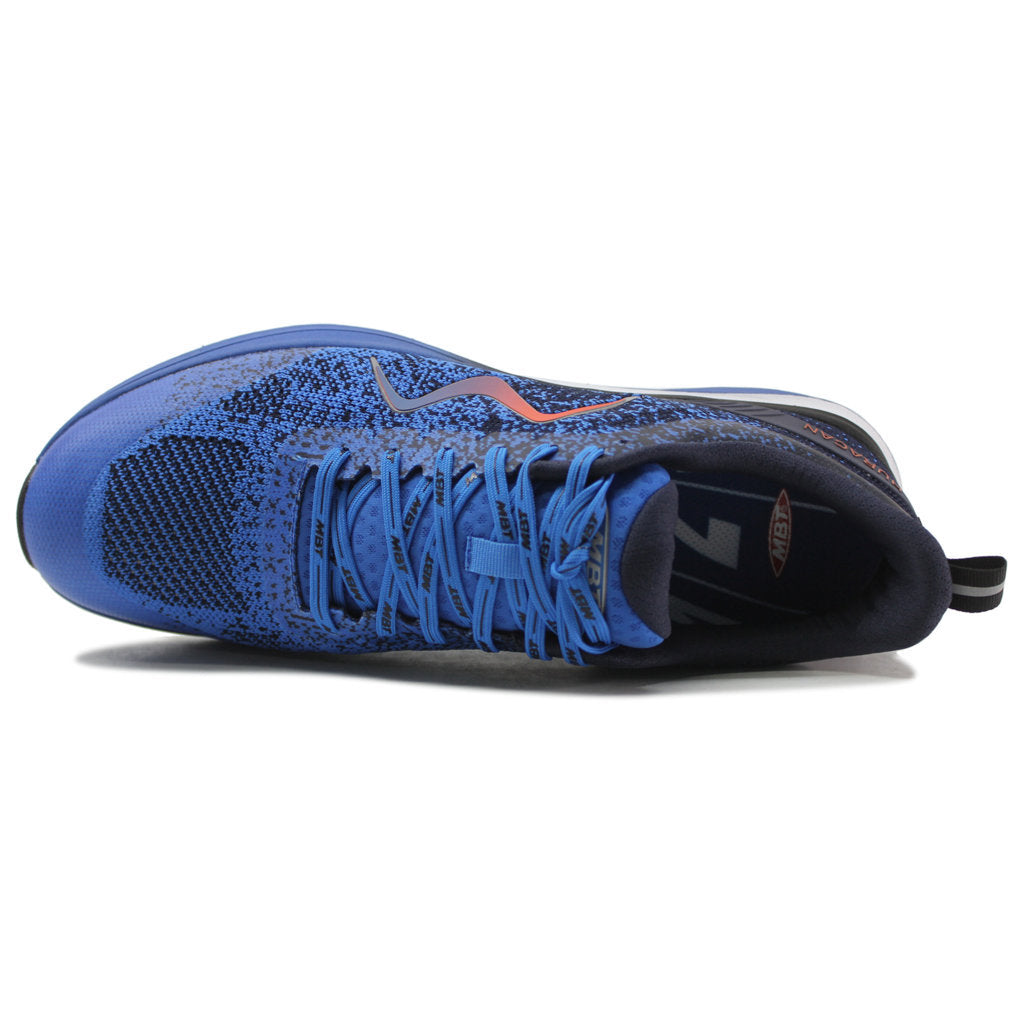 MBT Huracan 3000 Fly Knit Mesh Men's Low-Top Trainers#color_navy directorie blue