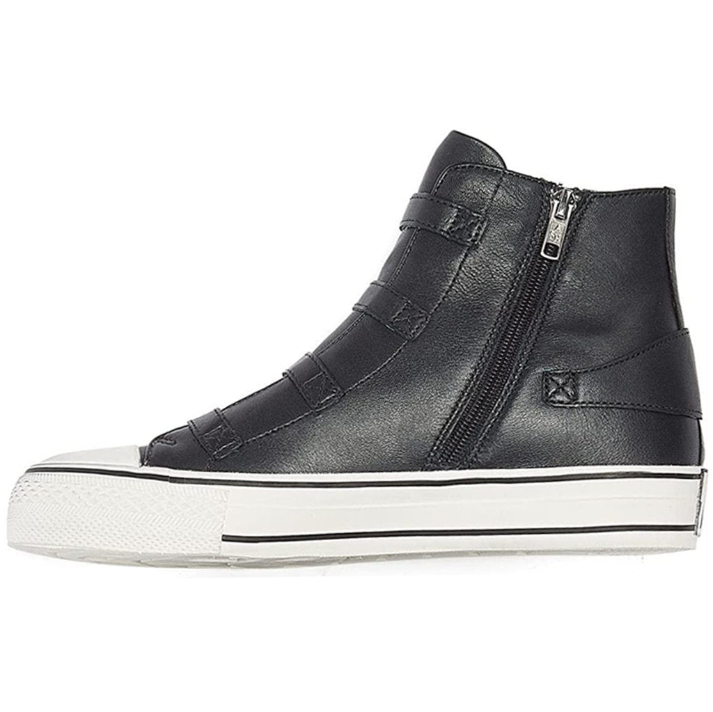 Ash Virgin Nappa Leather Women's High-Top Trainers#color_graphite