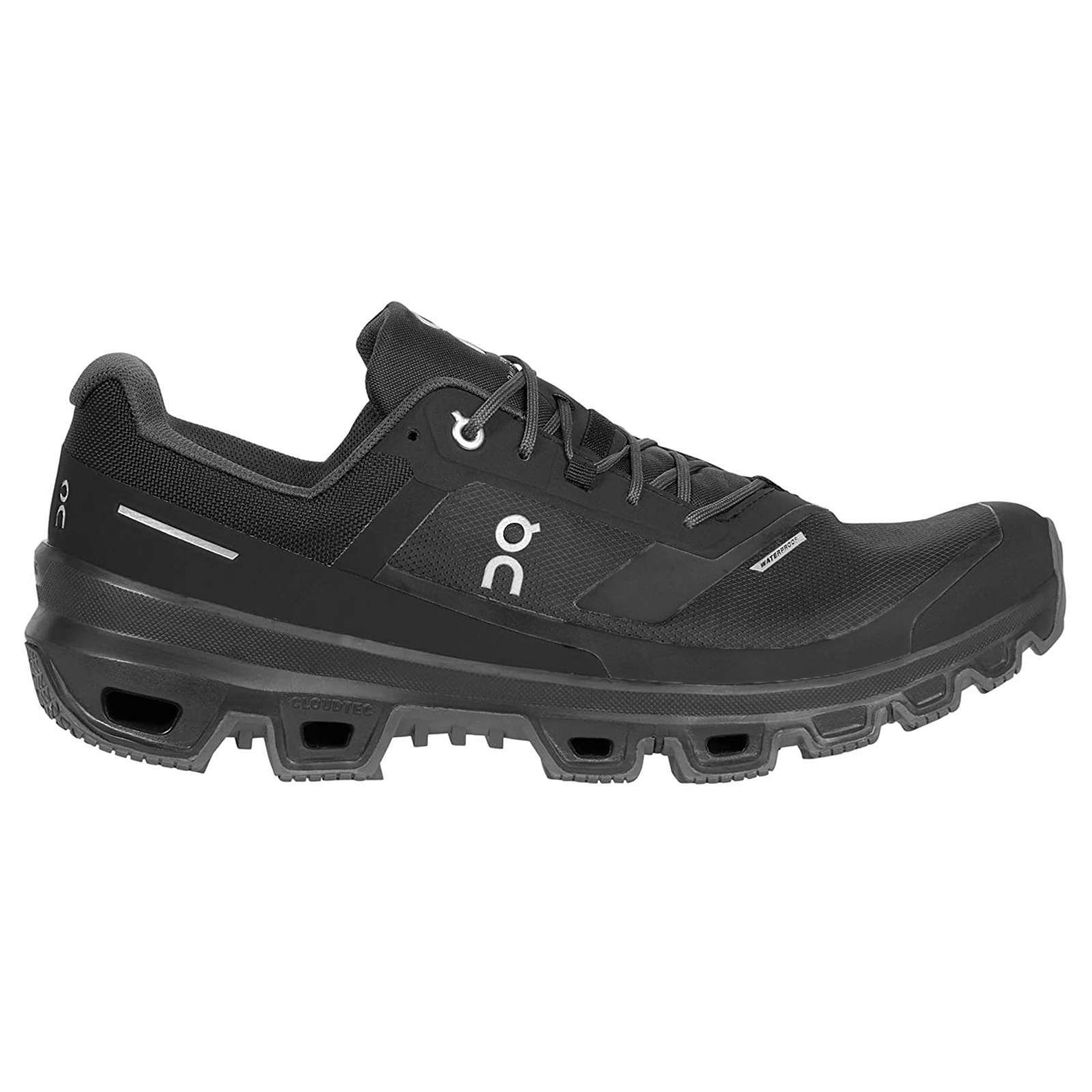 On Running Cloudventure Waterproof Textile Men's Low-Top Trainers#color_black