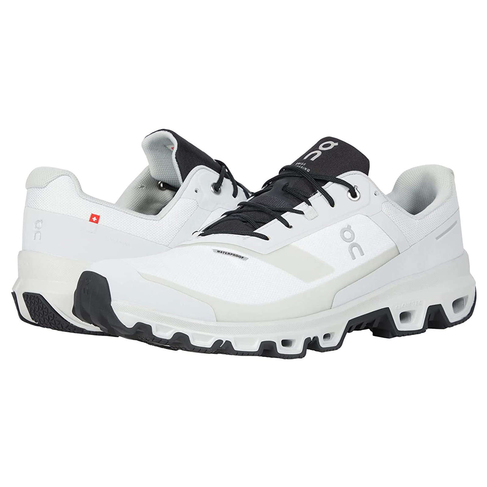 On Running Cloudventure Waterproof Textile Men's Low-Top Trainers#color_glacier black