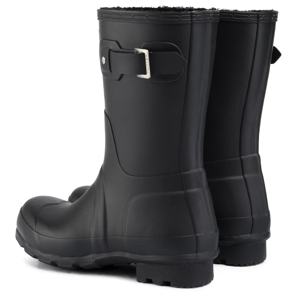 Hunter Original Insulated Short Rubber Mens Boots#color_black