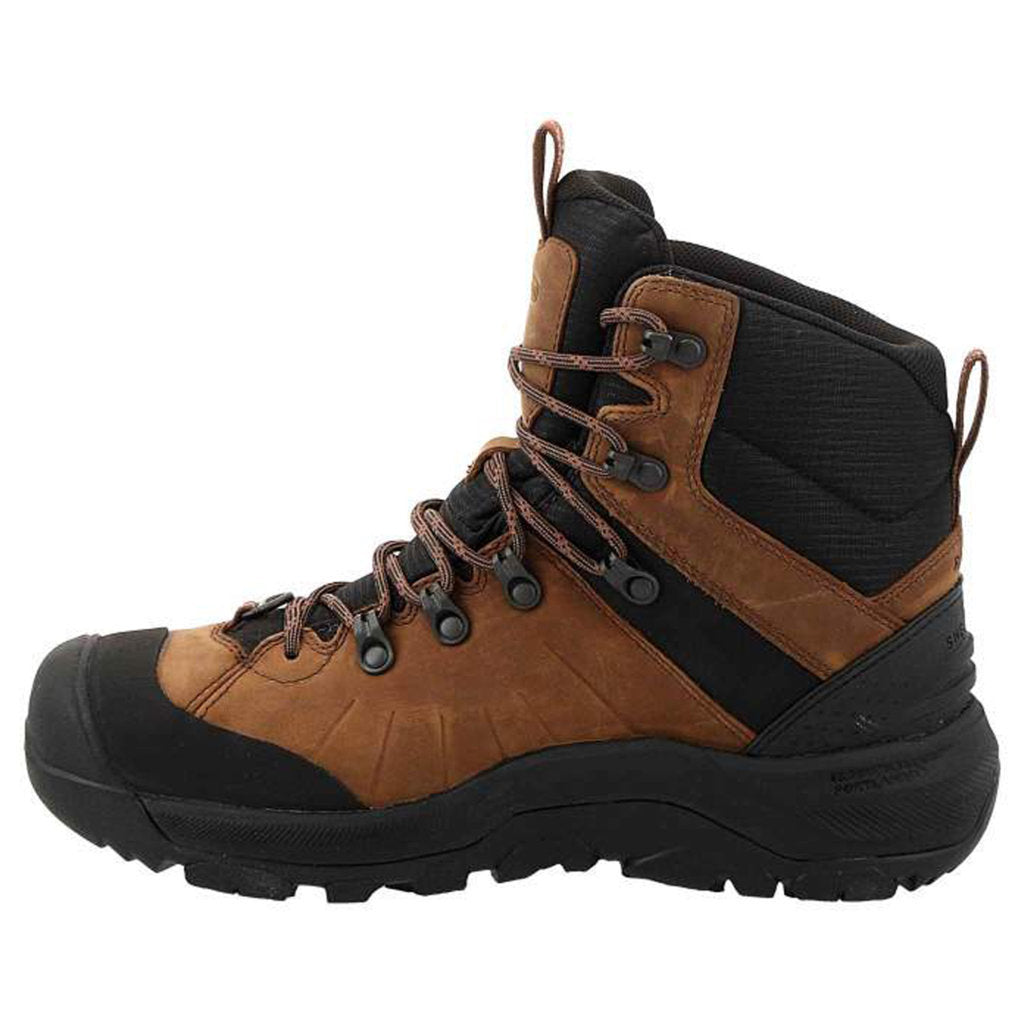 Keen Revel IV Mid Waterproof Leather Men's Snow Boots#color_dark earth caramel cafe