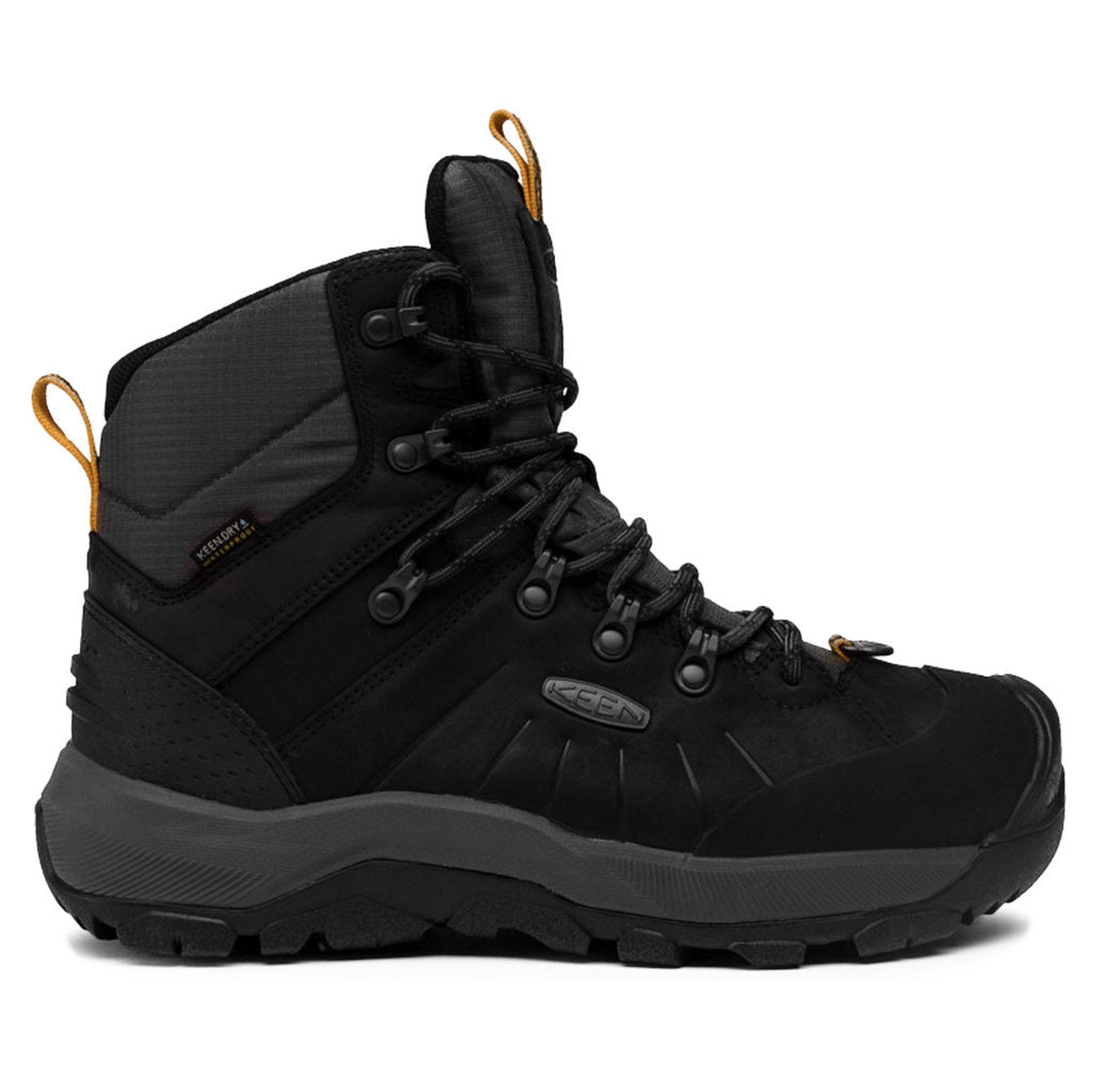 Keen Revel IV Mid Waterproof Leather Men's Snow Boots#color_black magnet