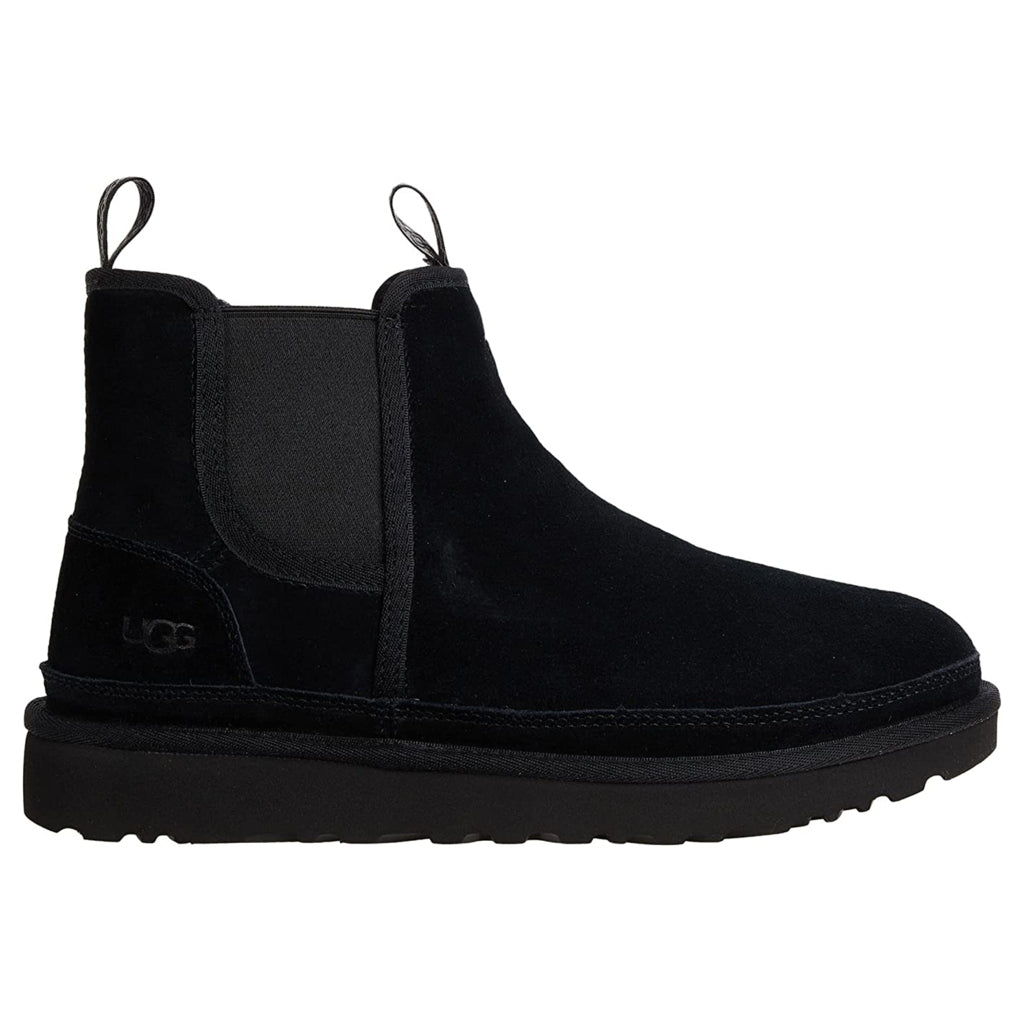 Ugg Neumel Chelsea Suede Synthetic Mens Boots#color_black