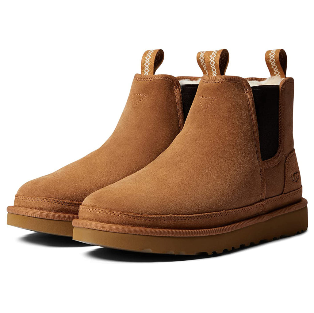 Ugg Neumel Chelsea Suede Synthetic Mens Boots#color_chestnut