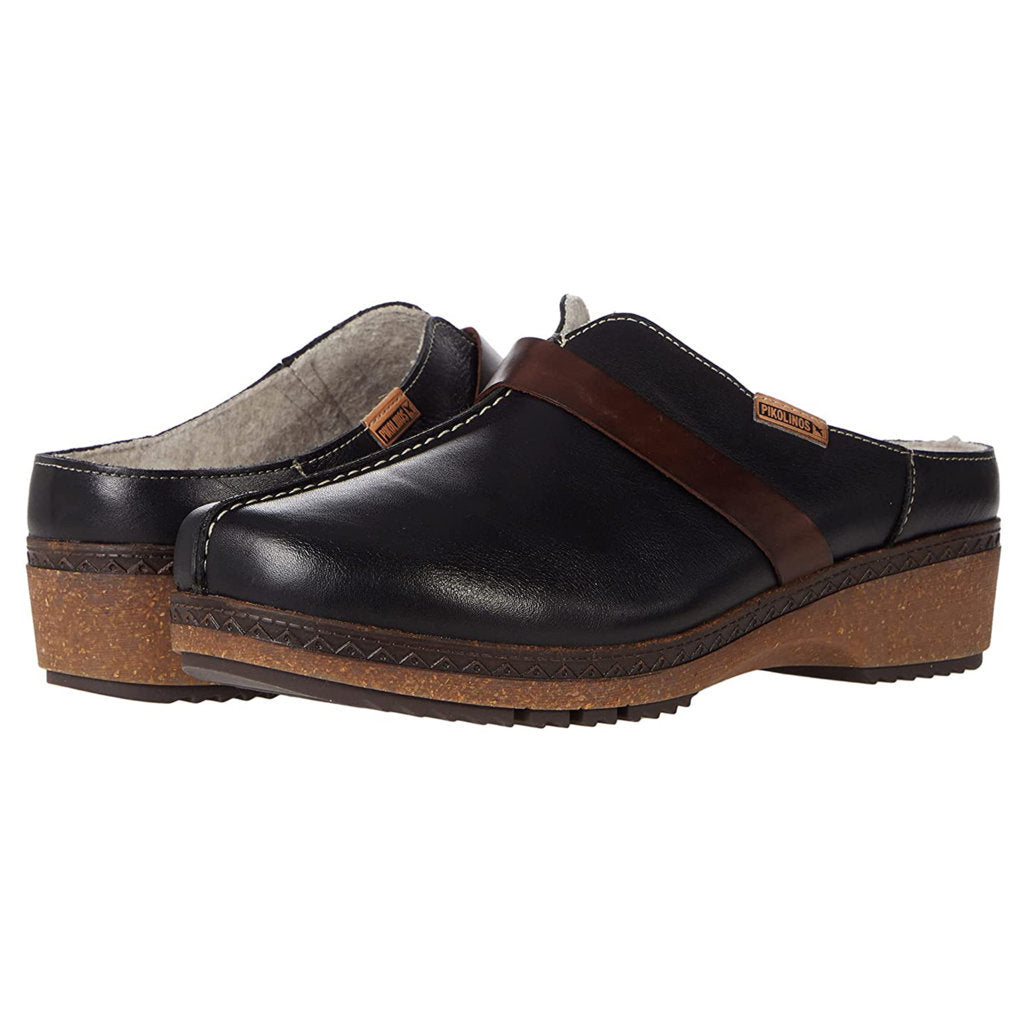 Pikolinos Granada Leather Womens Shoes#color_black