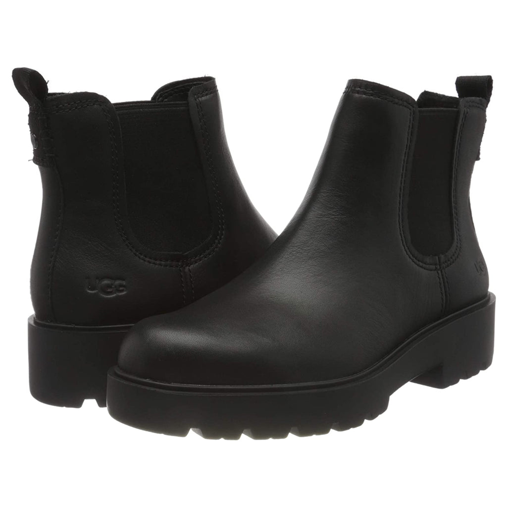 UGG Markstrum Waterproof Leather Women's Chelsea Boots#color_black