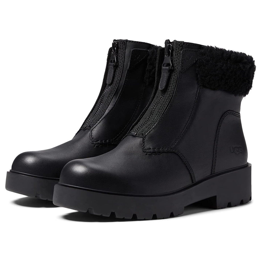 UGG Czeriesa Waterproof Leather Women's Ankle Boots#color_black