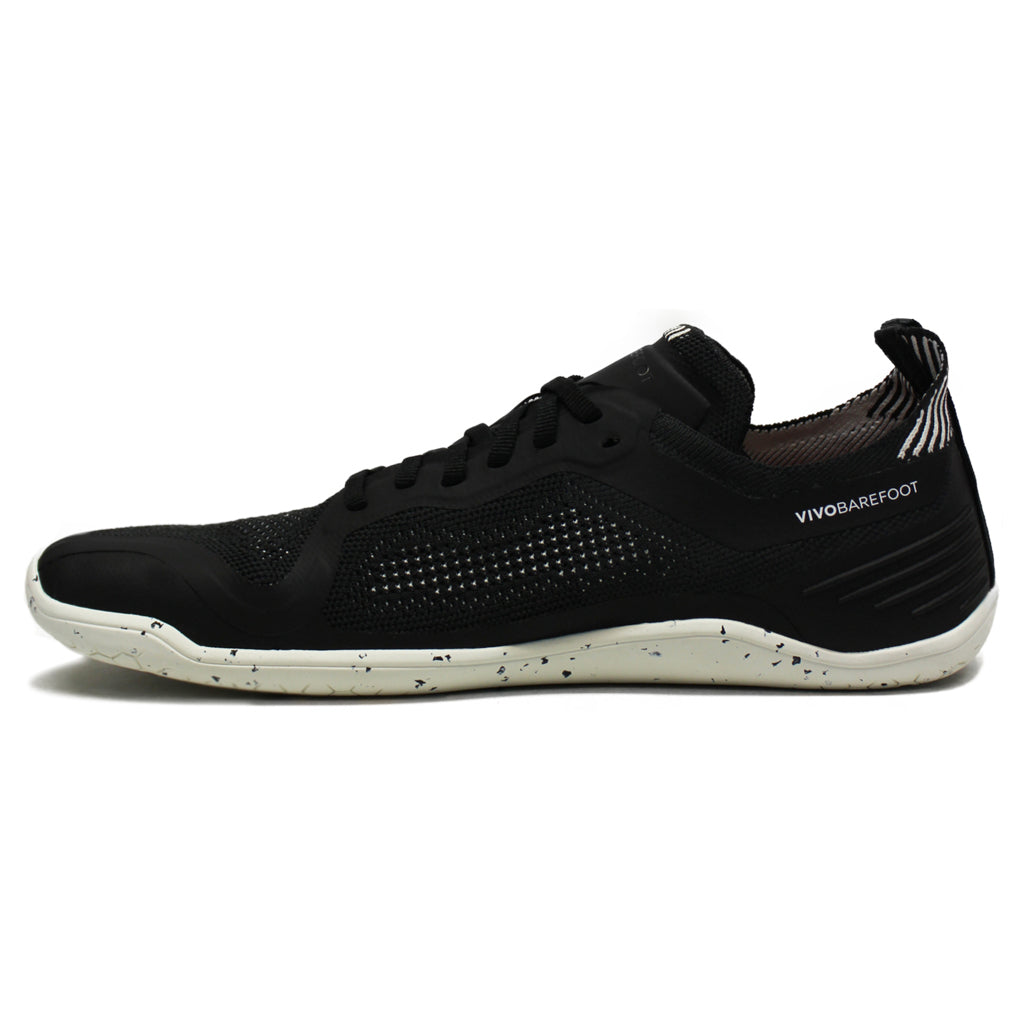 Vivobarefoot Geo Racer Knit Textile Mens Trainers#color_obsidian