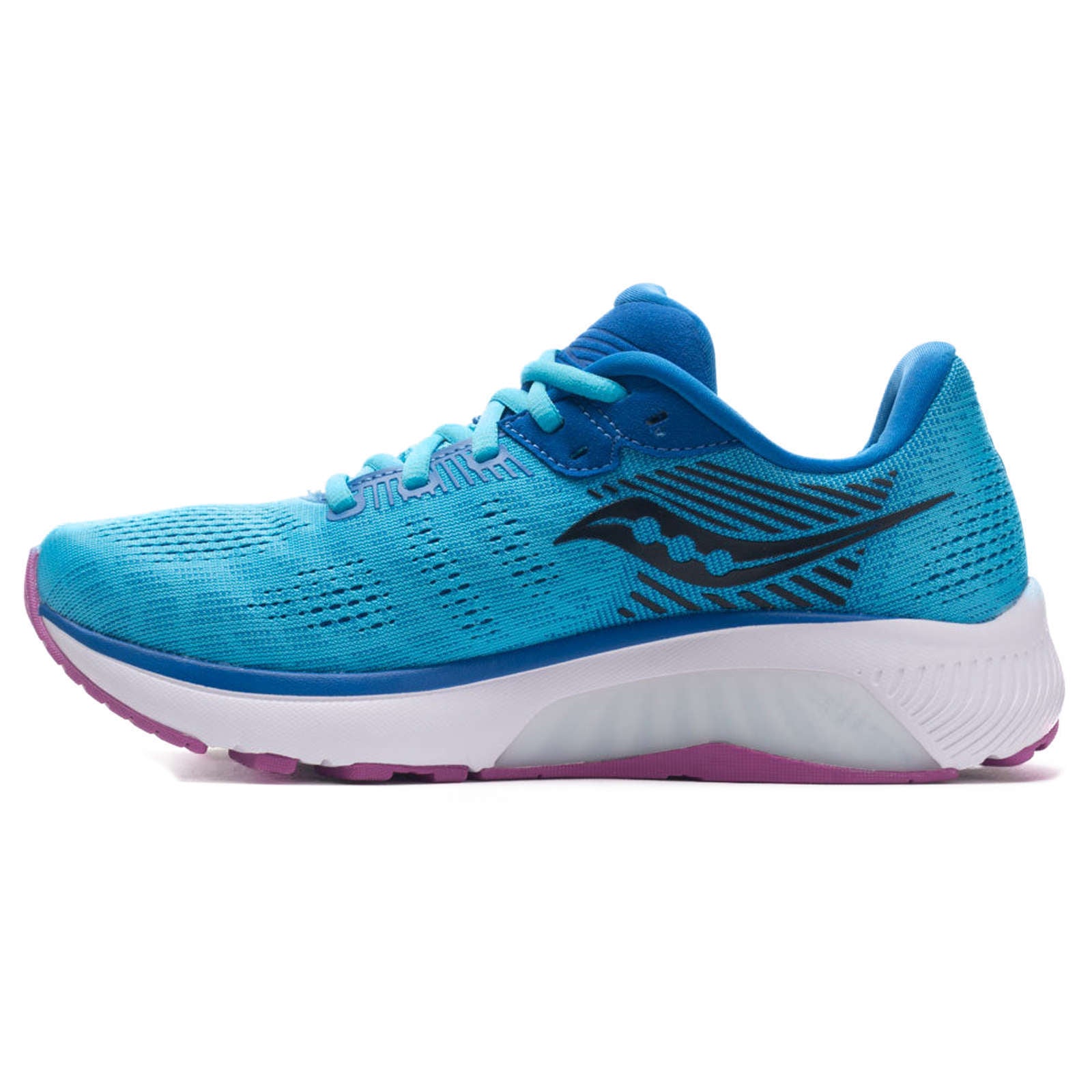 Saucony Guide 14 Synthetic Textile Women's Low-Top Trainers#color_blue blaze berry