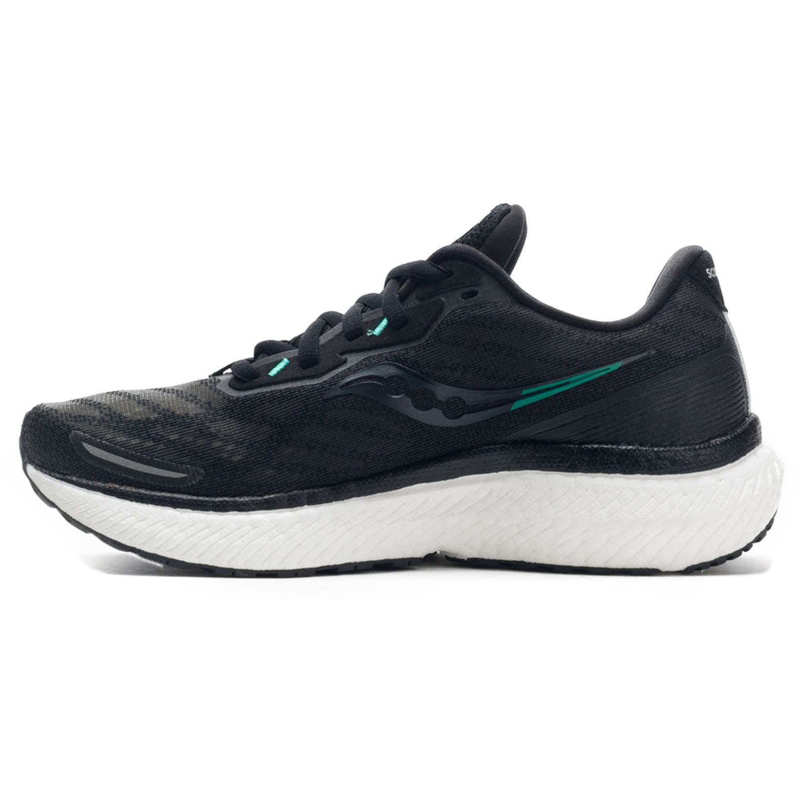 Saucony Triumph 19 Synthetic Textile Women's Low-Top Trainers#color_black white