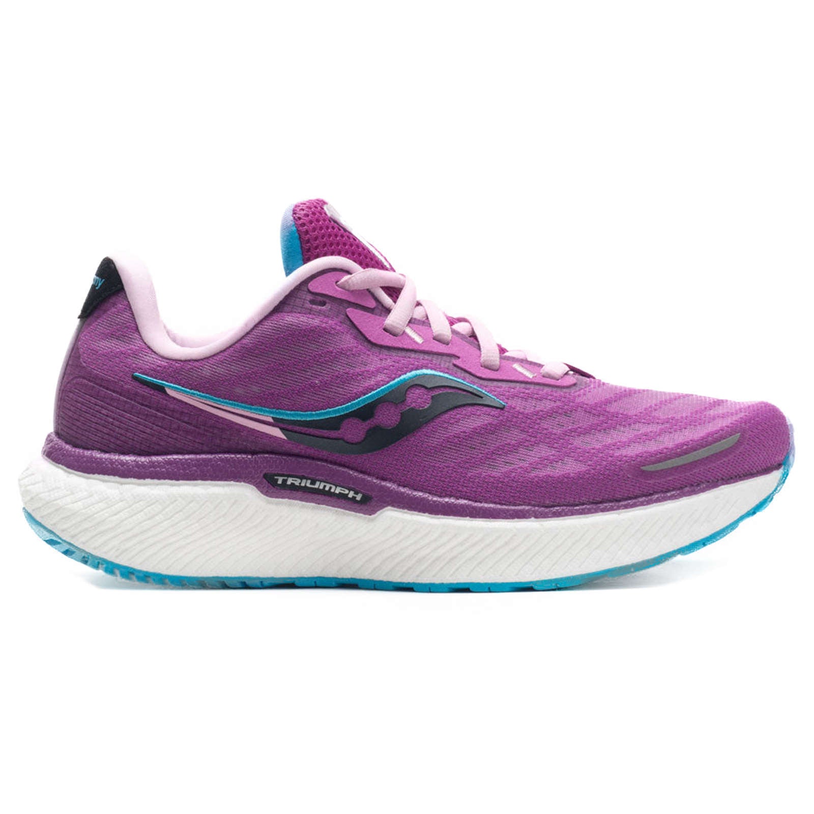 Saucony Triumph 19 Synthetic Textile Women's Low-Top Trainers#color_razzle blaze