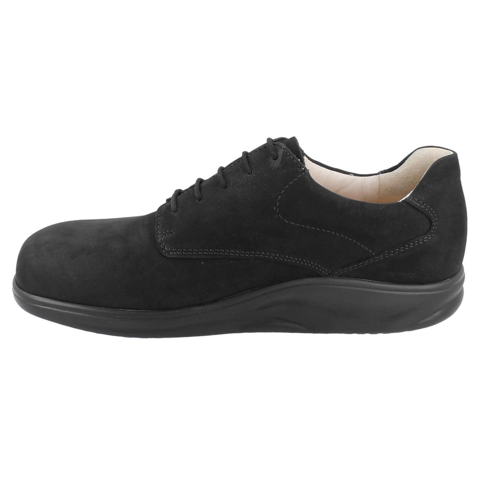 Finn Comfort Pretoria Nubuck Leather Men's Shoes#color_black