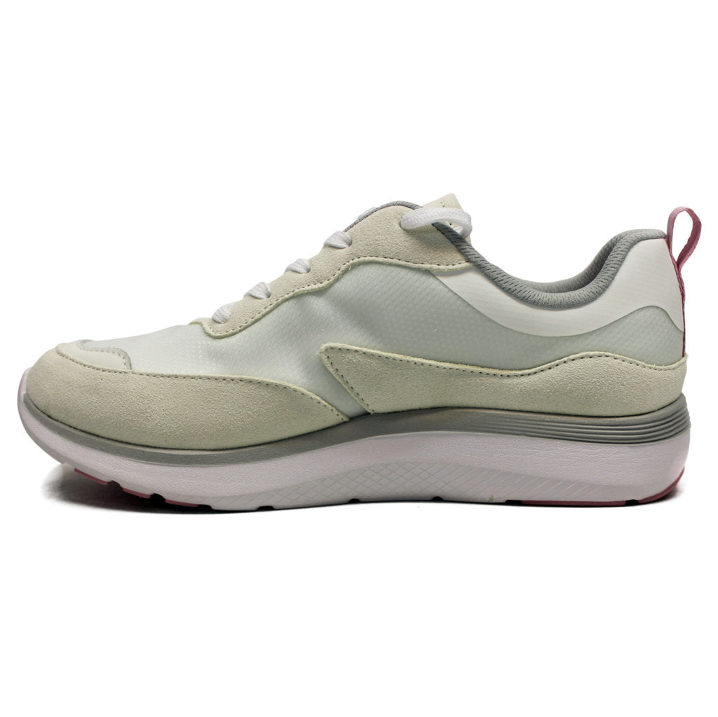 Vionic Ayse Leather Textile Womens Trainers#color_white