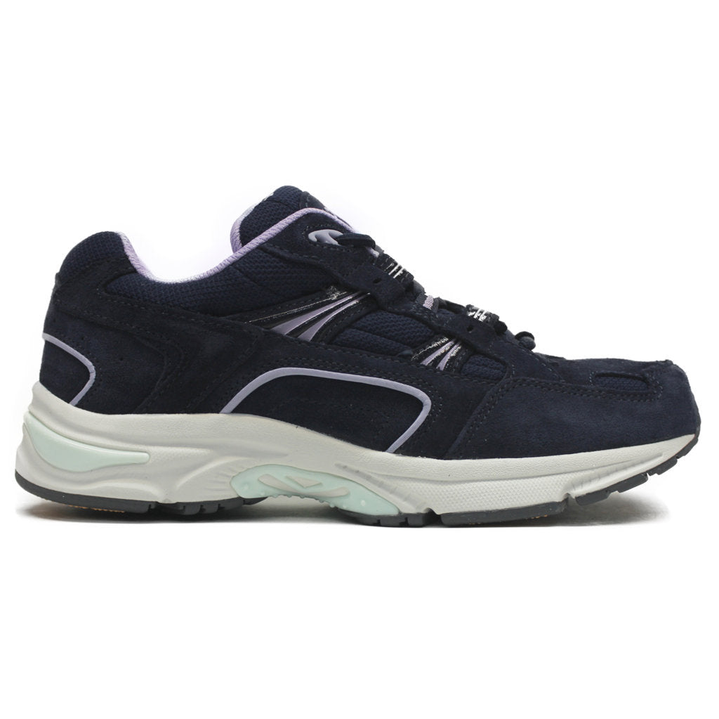 Vionic 23Walk Suede Textile Womens Trainers#color_navy purple heather