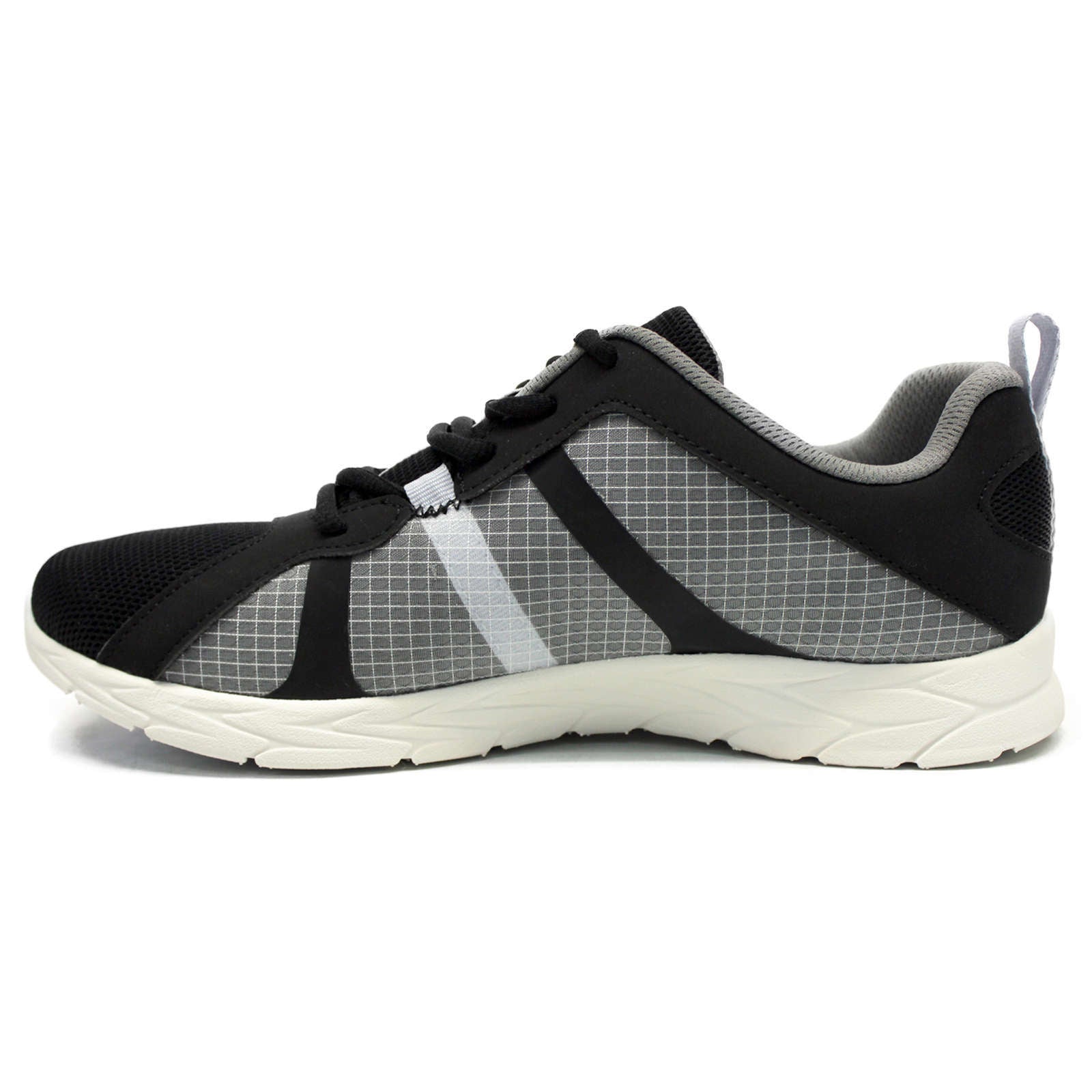 Vionic Brisk Radiant Synthetic Leather Womens Trainers#color_black blue haze