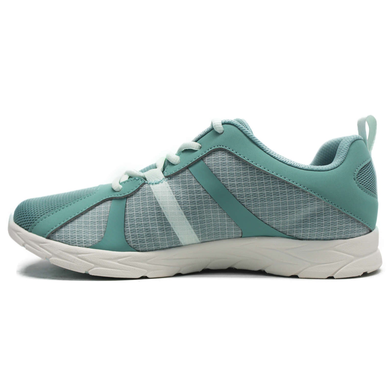 Vionic Brisk Radiant Synthetic Leather Womens Trainers#color_wasabi blue glass