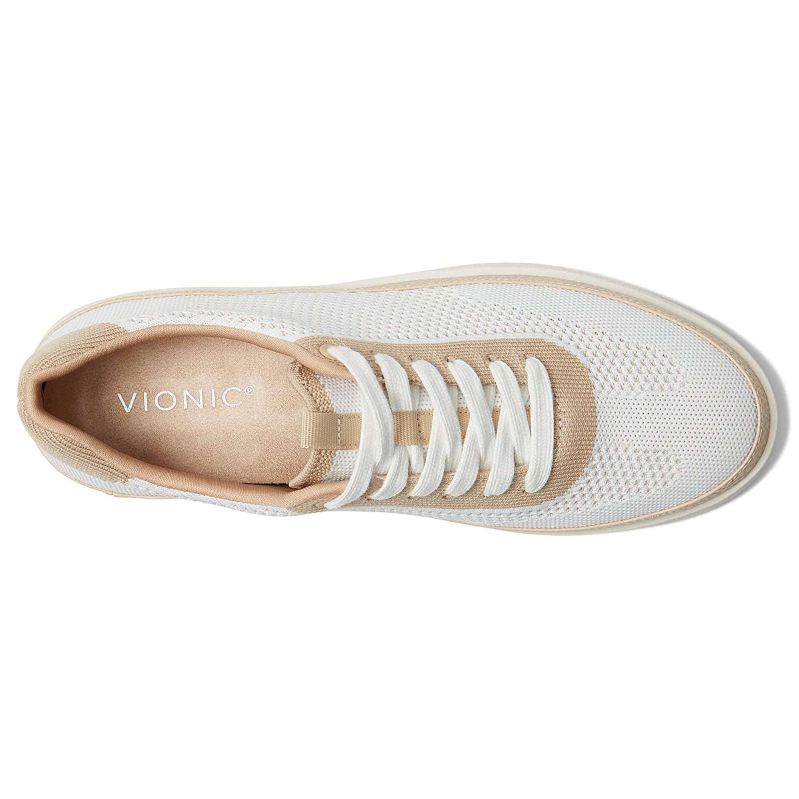 Vionic Essence Galia Textile Womens Trainers#color_white