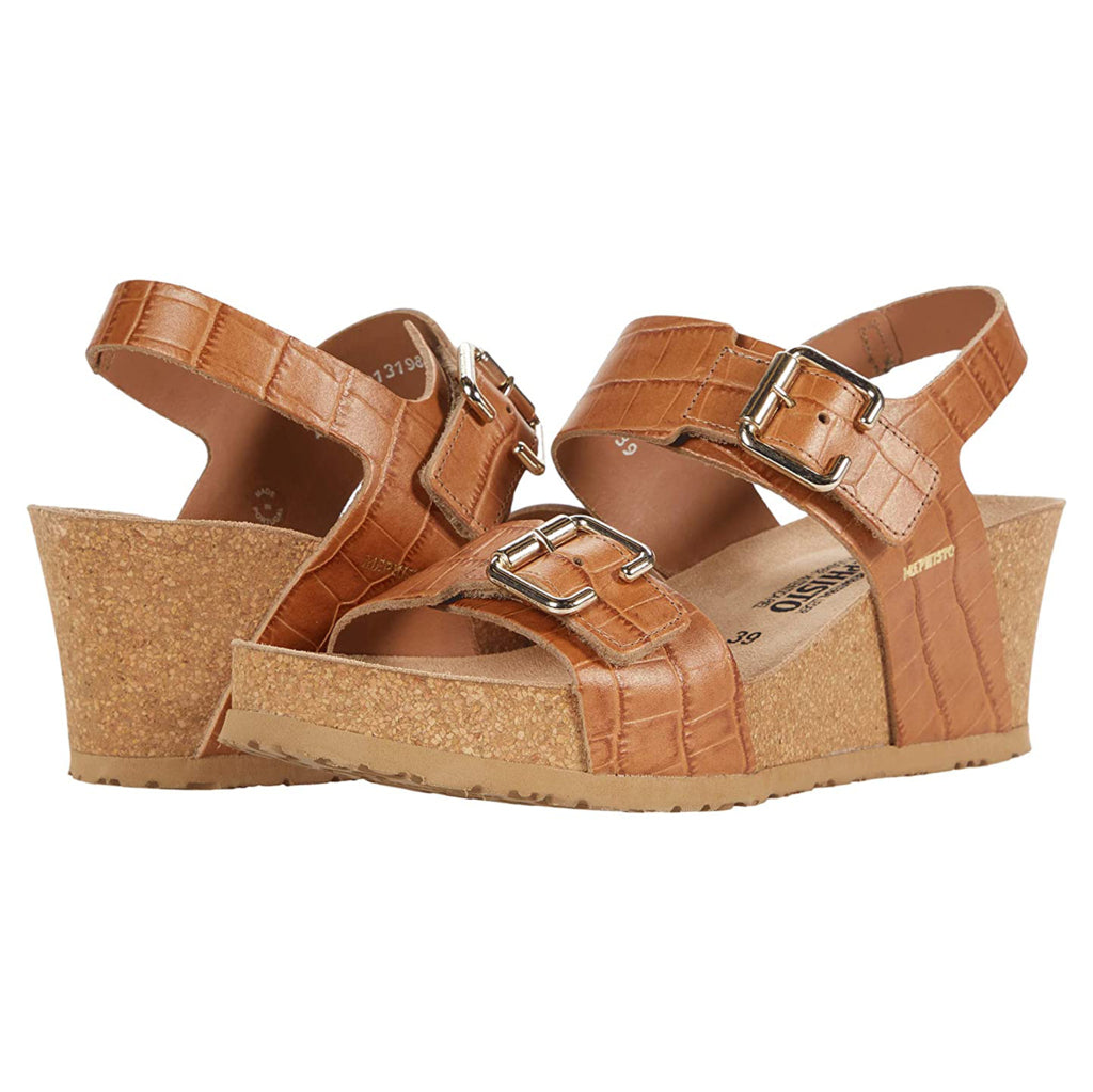 Mephisto Lissandra Leather Womens Sandals#color_hazelnut