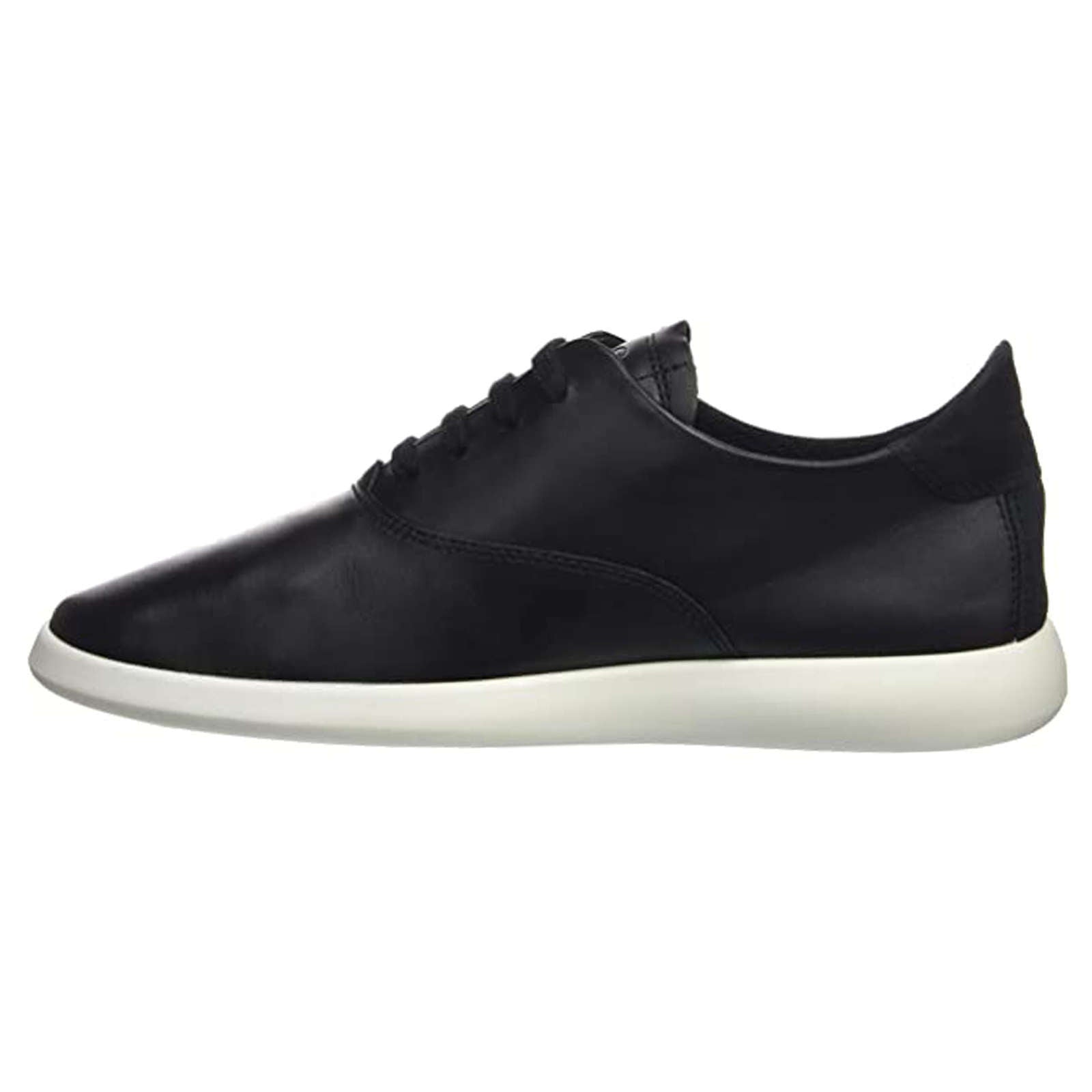 Ecco Minimalist Leather Womens Shoes#color_black