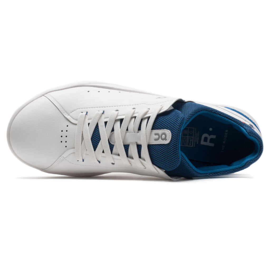 On Running The Roger Advantage Textile Men's Low-Top Trainers#color_white cobalt